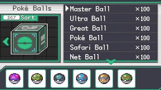 Get all 27 Different Pokeballs with this cheat code! Pokemon Unbound v2.1.1.1 | SC BLXZ