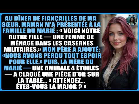 Au dîner de fiançailles de ma sœur, maman m'a présentée à la famille du marié : « Voici notre...