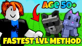 FASTEST PET LEVELING METHOD in GROW A GARDEN