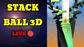 😍 STACK BALL 3D PERFECT DROP LIVE 🔴 #gaming #stackball #live