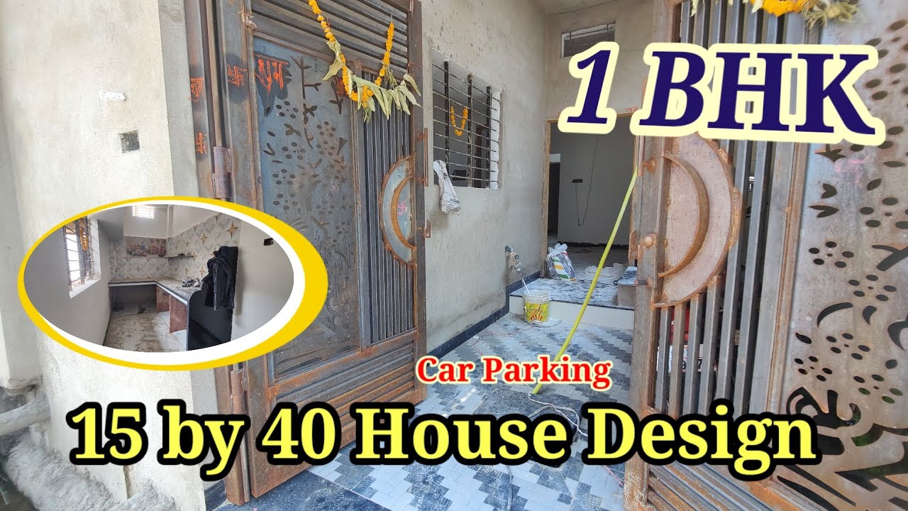 15*40 house design with car parking | 15×40 house plan | 66 Gaj house plan