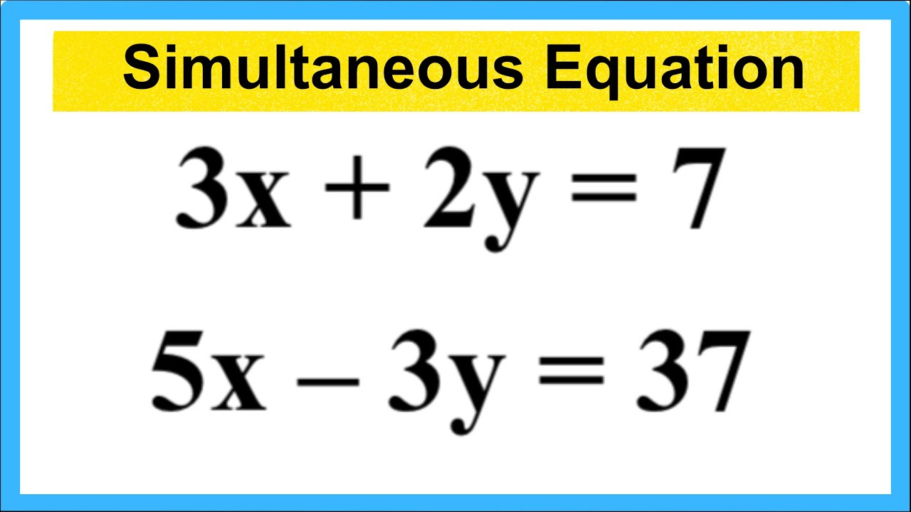 How to Solve Simultaneous Equations by Elimination Method | MATHSRICK ...