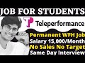 Work From Home Jobs For Students | Teleperformance Customer Support Job 😍| Latest Jobs For 12th Pass