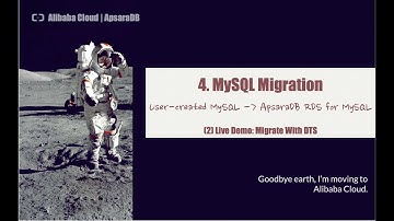 4. MySQL Migration (Part II) - Self-built MySQL Cluster To ApsaraDB RDS MySQL