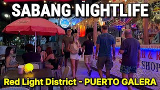 4K 🇵🇭 SABANG NIGHTLIFE 2024 | Puerto Galera, Philippines | Red Light District - Walking Tour