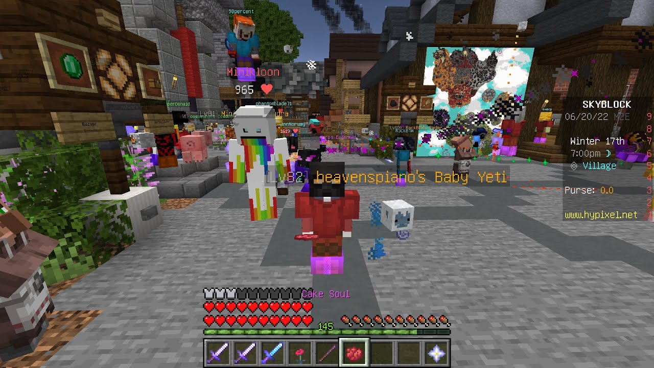 [Hypixel SkyBlock] Capturing Minikloon's Cake Soul! 🌈 YouTube