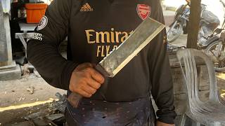 Knife Making - Forging A Powerful Machete From A Longest Leaf Spring