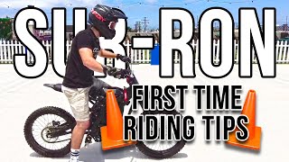 Sur-Ron First Time Riding Tips