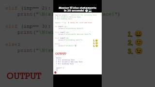 Master if/else statements in 20 seconds! | if, elif and else explained using emojis ⏱️💻