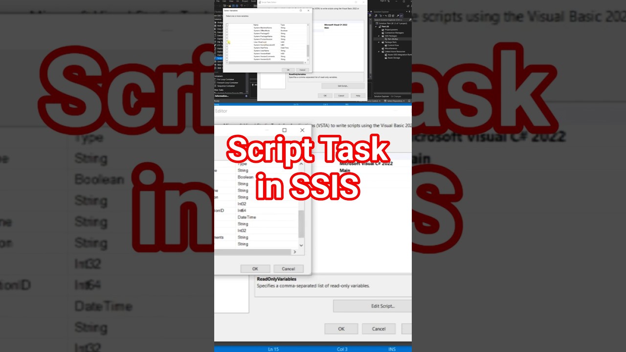 Script Task in SSIS | SSIS Tutorial. 