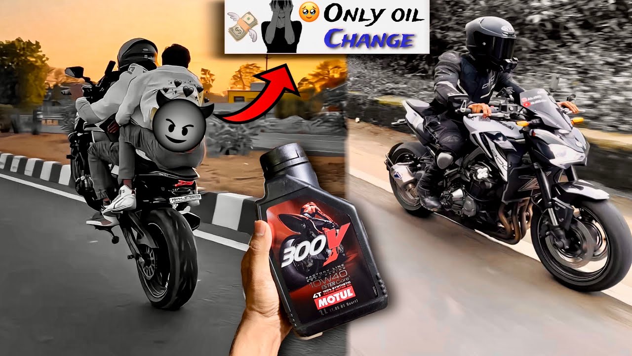 kawasaki z900 service motul 300v oil Change z900 service YouTube