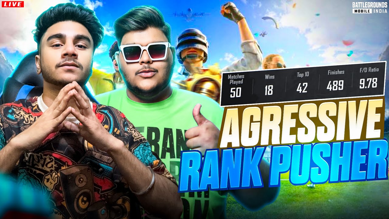 Road to Conqueror 👑 | Non-Stop Rank Push | BGMI Live