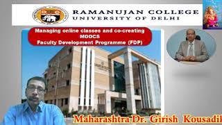 Feedback given on Faculty Development Programme  organised by Ramanujan College, Delhi.