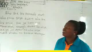 Igbo Language. Basic 2. ( Week 4)