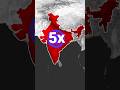 Russia is 5 Times Bigger Than India but Has Less Population! 🌍 #shorts #viral