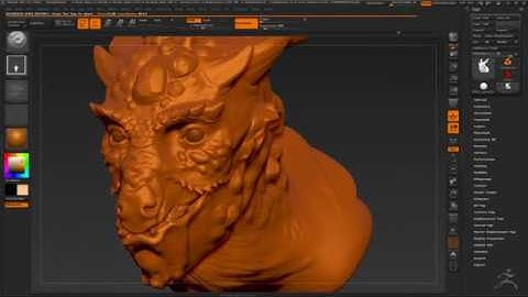 Sculpting a Dragon Head in Zbrush