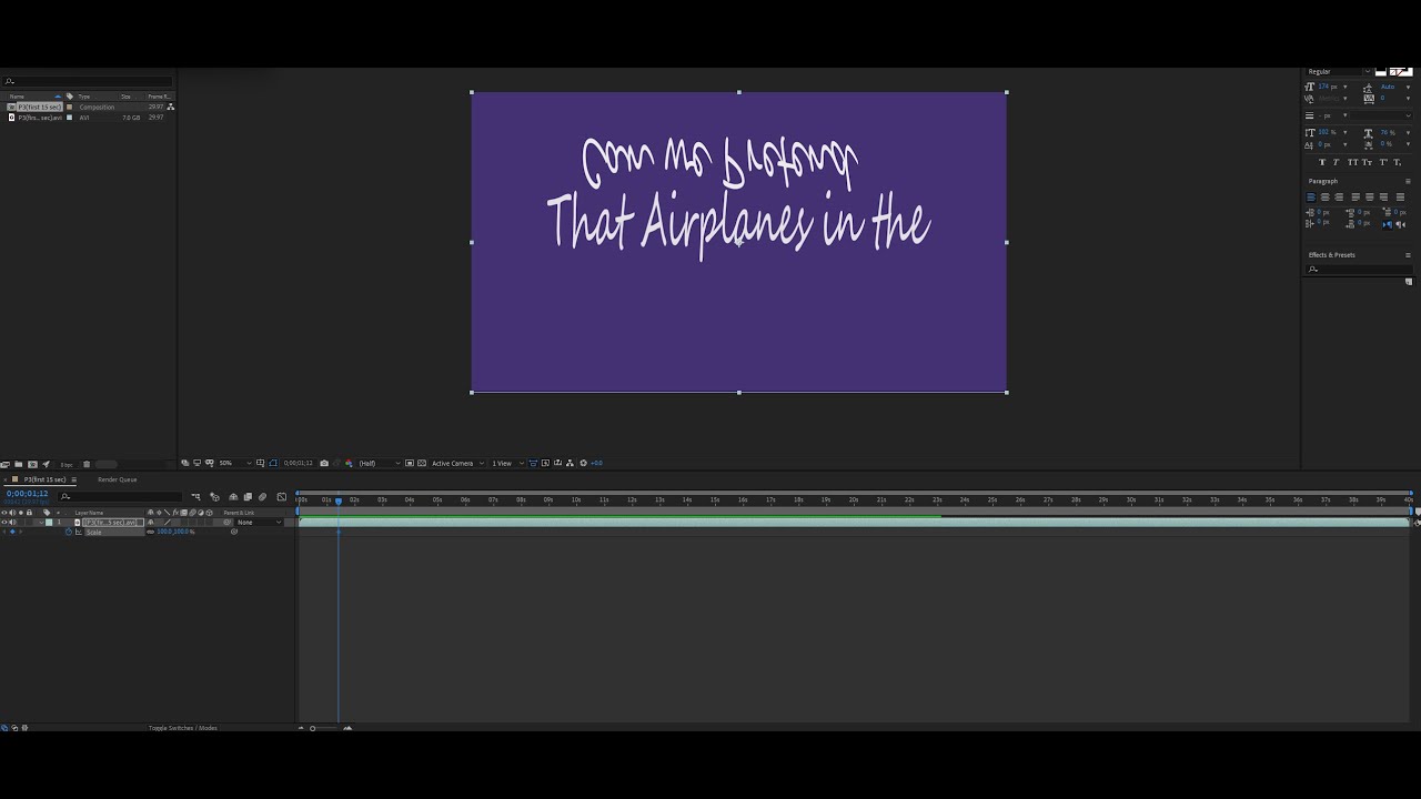 IAT 100 P3: Motion Graphic Animation: Kinetic Typography, Animation Video; Eddie Chen