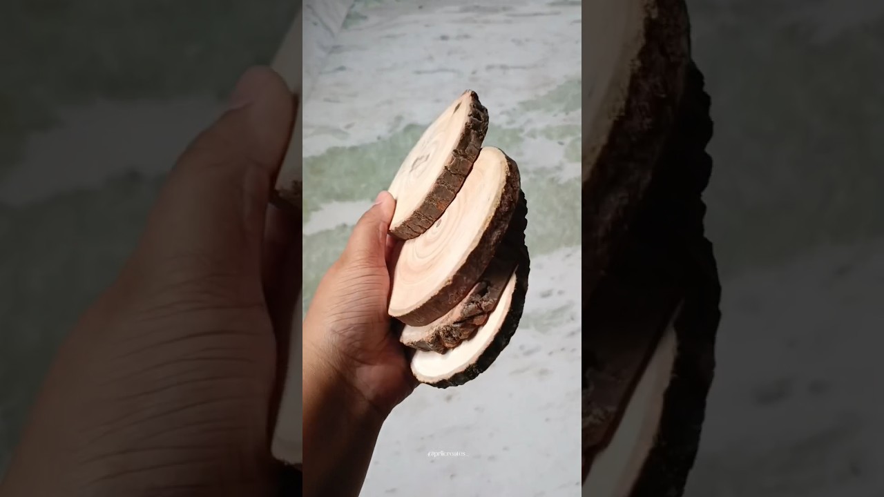 unboxing wooden coasters🦋can't wait paint on them🧿❤️ 