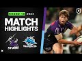 Nrl 2024  storm v sharks  match highlights