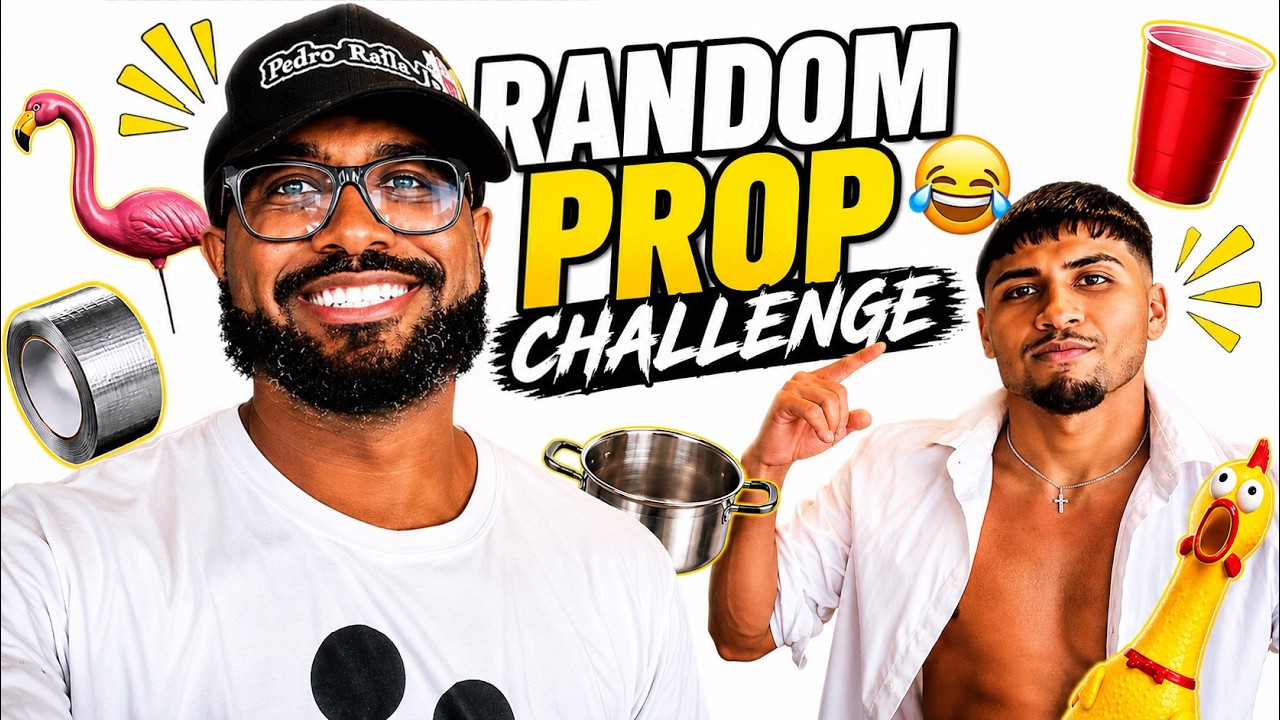 Pro Boxer Takes on a Hilarious Prop Pose Challenge 😂🥊