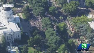 Thousands rally at California Capitol in nationwide ‘No Kings’ protests