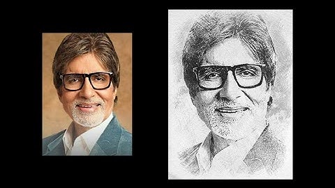how to Simple sketch Amitabh Bachchan with Grid Method - Indian Actor Drawing #bollywood #actor #art