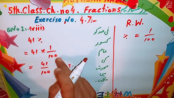 Math 5th class chapter 4 Exercise 4.7 Q no 1(viii)