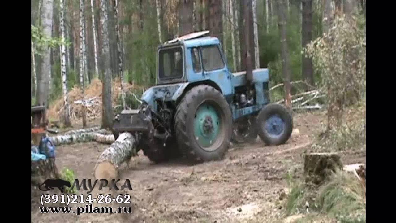 Устройство для трелевки леса навесное купить - YouTube