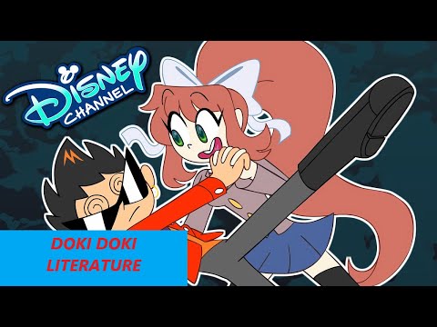 DOKI DOKI LITERATURE CLUB BUT ITS A DISNEY CHANNEL CARTOON (Animated Theme Parody) FANDUB PT PT
