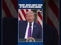 Trump Reveals New White House Look And Jokes About Iran During Rose Garden Dinner Shorts 