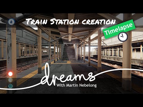 Train station - Dreams PS5 creation timelapse