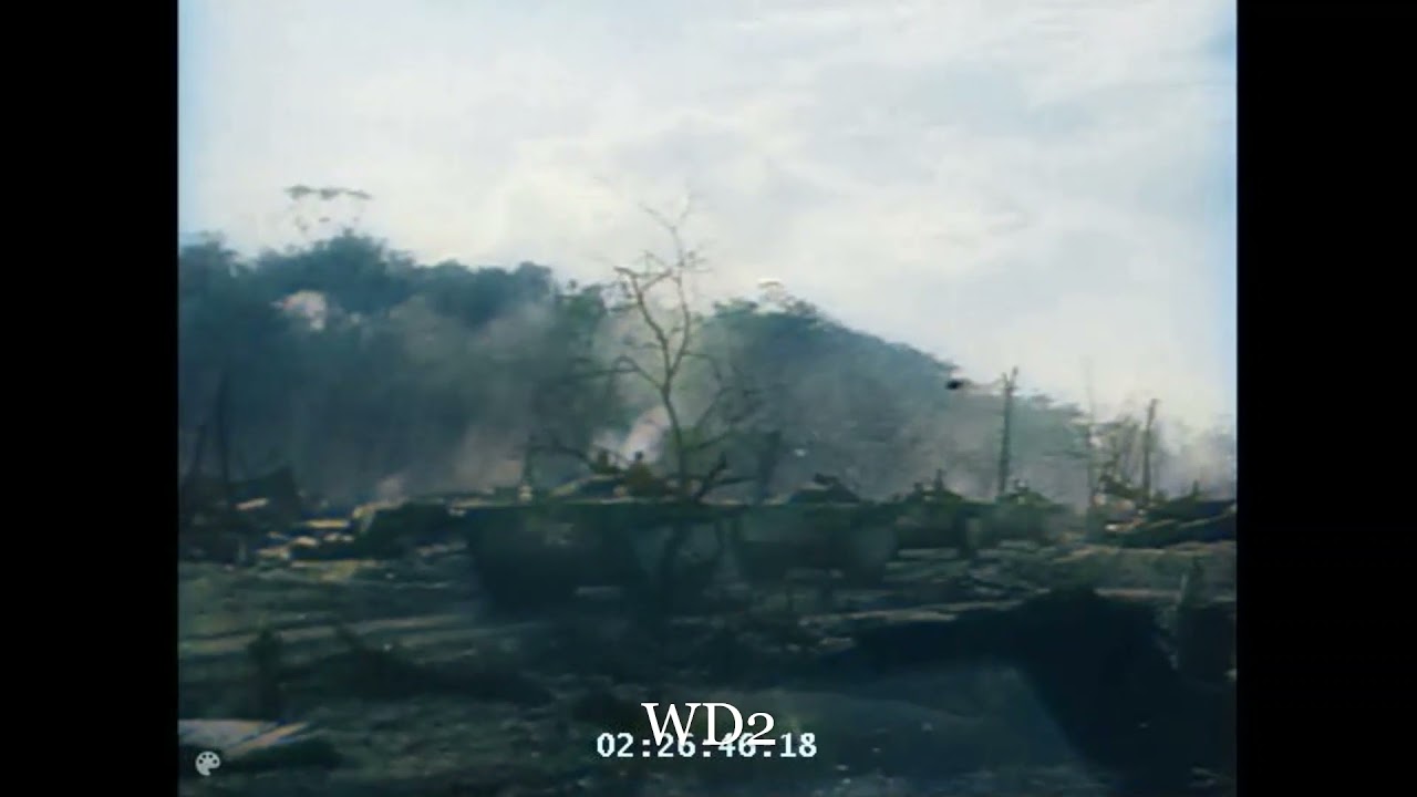 WW2 COLOR! Pacific Island Campaign US NAVY US MARINES Take Back Guam ...