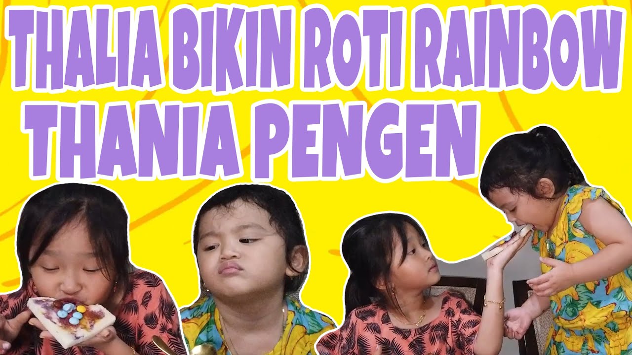 Intip Momen Seru Thalia dan Thania Onsu Menghias Roti Tawar