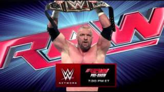 WWE MONDAY NIGHT RAW 1/25/16 PREVIEW TRIPLE H NEW CHAMPION