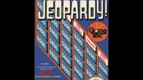 NES Jeopardy! Junior Edition 4th Run Game #2