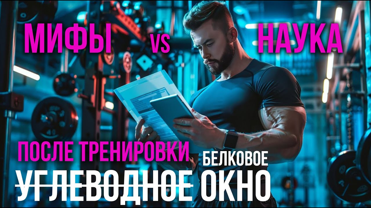 Углеводное - БЕЛКОВОЕ окно, после силовой тренировки. Питание по науке