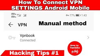 How to Setup an Android VPN (Manual  PPTP) in Tamil screenshot 5