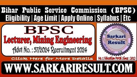 BPSC Lecturer Mining Engineering Result 2025 Declared