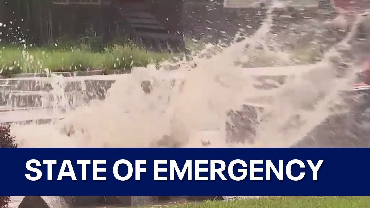 Dixmoor declares State of Emergency after 3 new water main breaks - YouTube