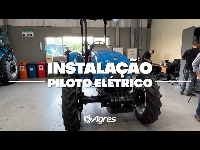 Instalação de Piloto Automático Elétrico da Agres em trator da LS Tractor