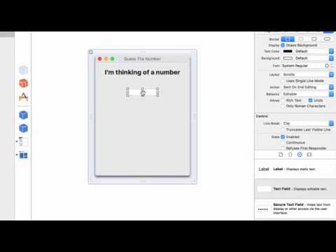 Creating a Basic MacOSX App with Number Generator