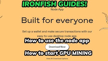 How to install and use IRONFISH node app, and how to GPU MINE IRONFISH with HIVE OS