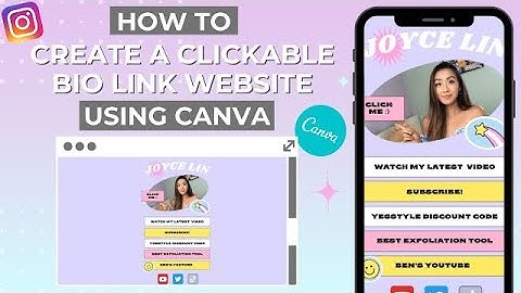 How To Create A Customizable Bio Link Website Using Canva | Easy Tutorial