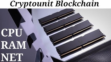 Cryptounit Blockchain 6.0|Definition of RAM,CPU and NET English VIDEO|Staking Process
