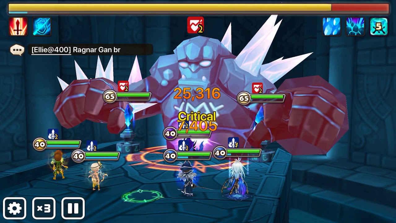 SUMMONERS WAR || Beginner speed Team Giant's Keep B10: Kro, Lushen, Lyn, Galleon, Water Homunculus