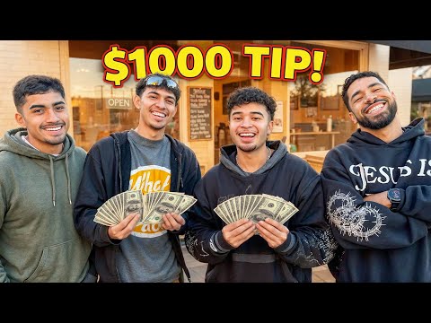 Ordering A Water THEN TIPPING WAITRESSES 1000 