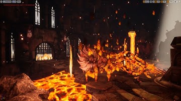Unreal Engine - Escenario de infierno
