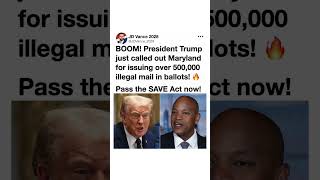 Famous Trump Calls Out Maryland Over Mail-In Ballots 🚨🇺🇸 Profile