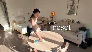 apartment reset | cleaning and organizing, productive weekend living alone 🌷