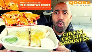 Qdoba New Cheese Crusted Quesadilla | Review 🤤🧀 - THE CHIPOTLE AND TACO BELL KILLER?!